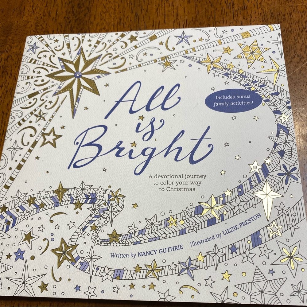 All is Bright Christian Christmas devotion and coloring book